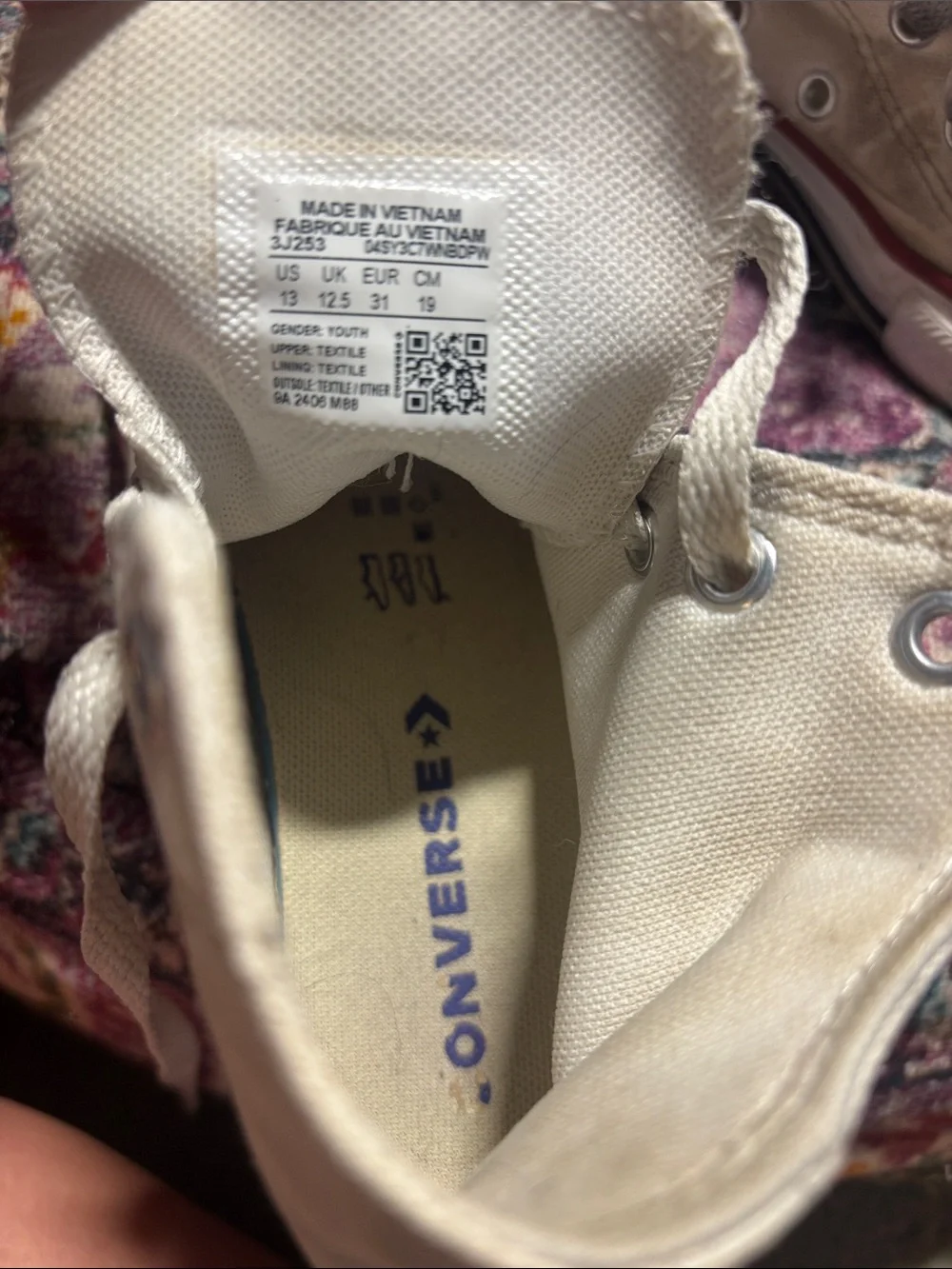 Converse Kids Chuck Taylor All Star Sneakers, White, Size 13